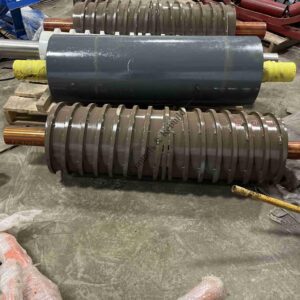 SPIRAL TAIL ROLLER 42″ 12″X46″ 3 15/16 BEARINGS AVAILABLE IN 1IN SCROLL AND 3/4 SCROLL